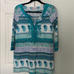 Calypso St. Barth Hester Tunic Teal